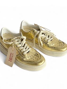 A.S.98 ARCHER Sneaker in Gold Leather